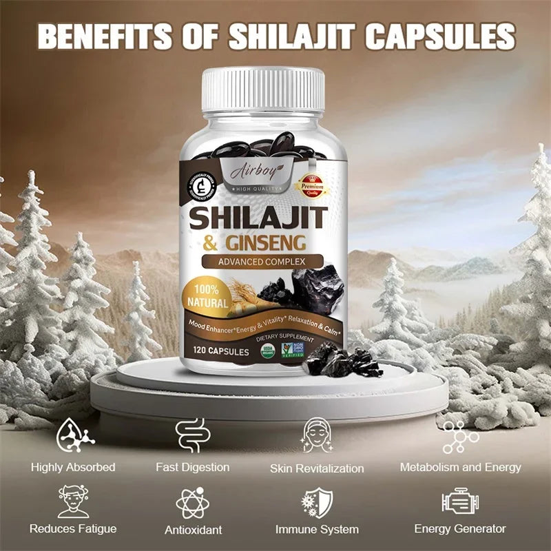 Shilajit - Energy Boost, Enhanced Performance, Promote Heart and Blood Circulation Health