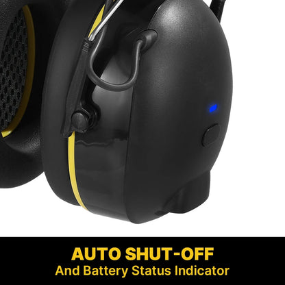 Electronic Headphone 5.0 Bluetooth Earmuffs Hearing Protection Headphones for Music Safety Noise Reduction Charging