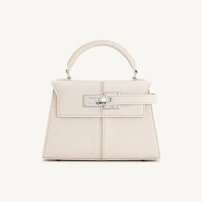 2025 Trapezoidal Leather Women's Bag Versatile Fashion Niche Handbag Top-handle Bags на сумки плечо кожаная sac de luxe femme