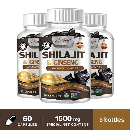 Shilajit - Energy Boost, Enhanced Performance, Promote Heart and Blood Circulation Health