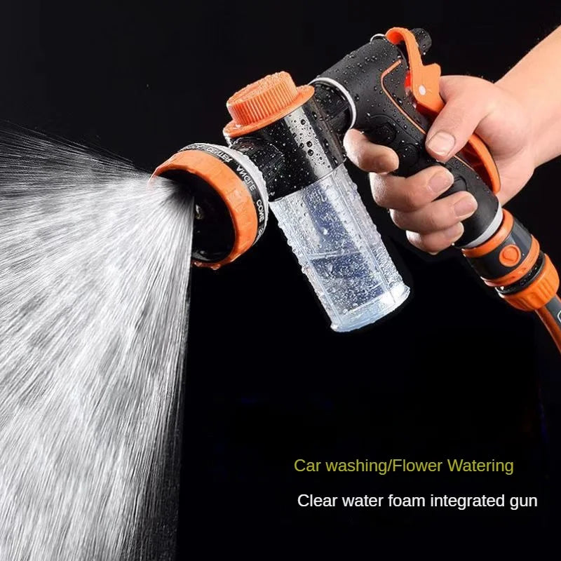 Portable High Pressure Foam Lance Water Gun 3-Grade Nozzle Jet Car Washer Sprayer Auto Cleaning Tool for Automobiles And Gardens