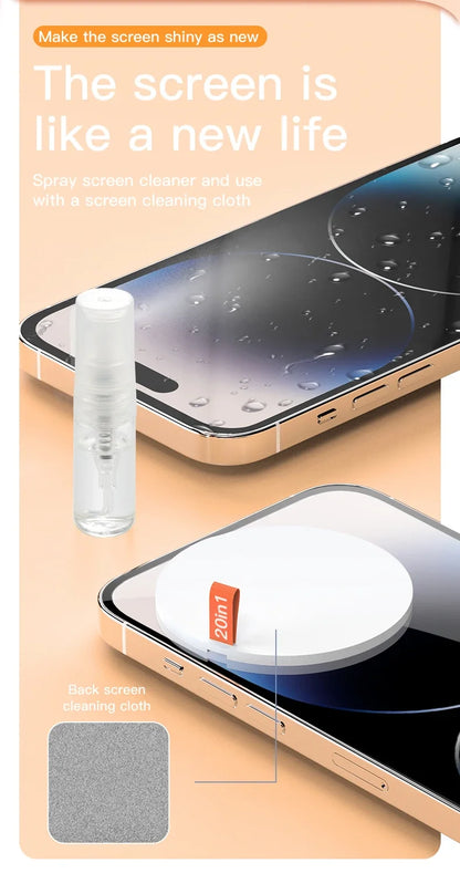 20/1 Digital Cleaning Kit Phone Camera Laptop keyboard Cleaning brush key Screen cleaner Dust Collector Christmas gift