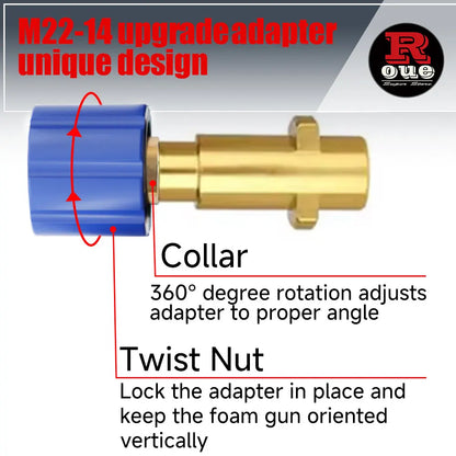 ROUE Snow Foam Lance Foamer Cannon Gun Soap Foam Generator High Pressure Car Washer Accessories For Karcher Nilfisk Parkside WAP