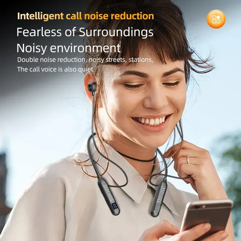 2023 New True Wireless BT Headphones: High Quality, Long Life, Digital Display and Pluggable Memory Card Playback!