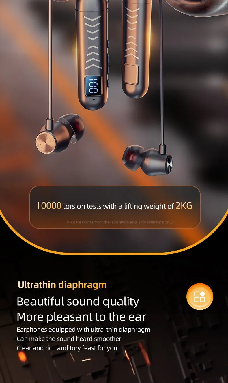 2023 New True Wireless BT Headphones: High Quality, Long Life, Digital Display and Pluggable Memory Card Playback!