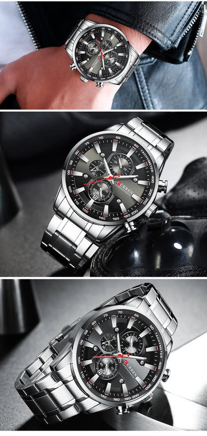 New Watches for Men Top Luxury Brand CURREN Quartz Men’s Watch Sport Waterproof Wrist Watches Chronograph Date Relogio Masculino