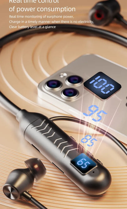 2023 New True Wireless BT Headphones: High Quality, Long Life, Digital Display and Pluggable Memory Card Playback!