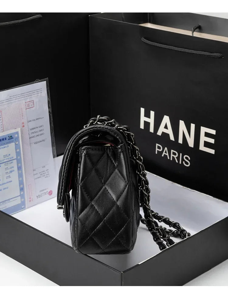 Ladies Leather Crossbody Bag Shoulder Handbag Messenger Tote Luxury Designer Brand Women's Classic Elegant Popular