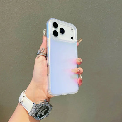 NEW For Iphone 17 Pro Max Laser Color-Changing Matte Phone Case 17Pro Magnetic Cover 17Air Gradient Colors cases Sun Set Sky