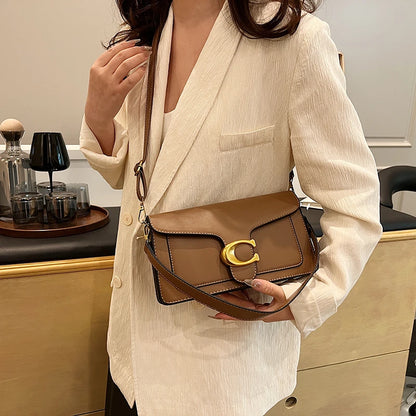 Ladies Leather Handbag Crossbody Bag Elegant Shoulder Strap Classic Design From Famous Designer Luxury Brand