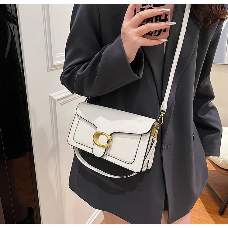 Ladies Leather Handbag Crossbody Bag Elegant Shoulder Strap Classic Design From Famous Designer Luxury Brand