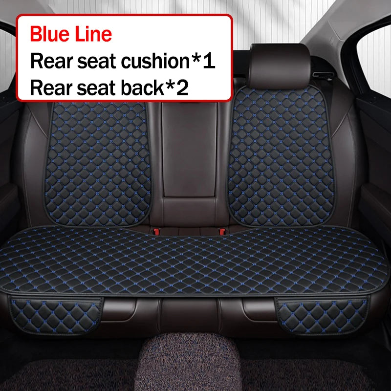 Car Seat Covers Premium Leather/Fabric Non-Slip, Waterproof, Breathable - Easy Install For most Sedan
