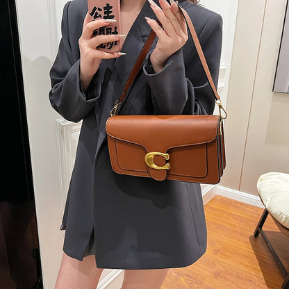 Ladies Leather Handbag Crossbody Bag Elegant Shoulder Strap Classic Design From Famous Designer Luxury Brand