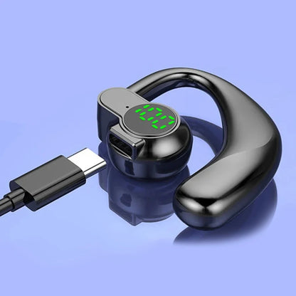 Bluetooth 5.4 wireless headphones, long battery life, single-ear digital display, sports, sleep and music headphones