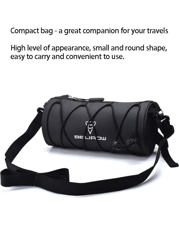 2L 5L Bike Handlebar Bag, Bicycle Front Bag Shoulder Bag Storage Bag with Shoulder Strap for Road Mountain Bike Cycling Travel