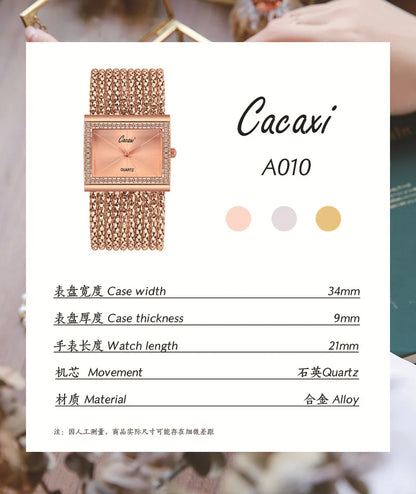 Luxury Fashion Gold watches for women Large Dial Delicate Bracelet Quartz womens watch Water Resistant reloj mujer