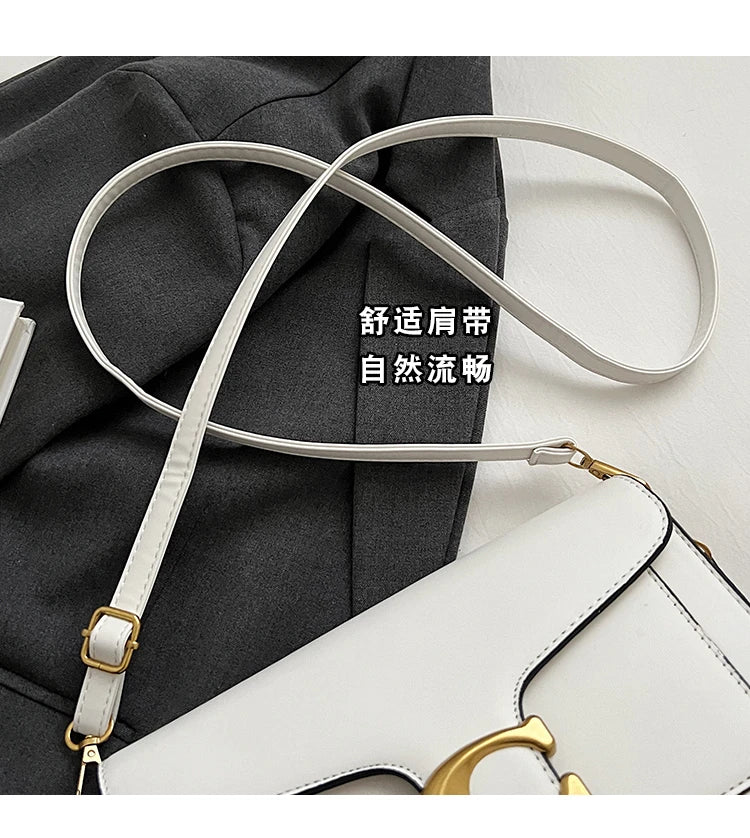 Ladies Leather Handbag Crossbody Bag Elegant Shoulder Strap Classic Design From Famous Designer Luxury Brand