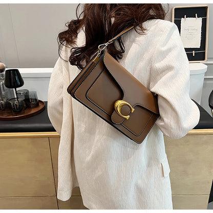 Ladies Leather Handbag Crossbody Bag Elegant Shoulder Strap Classic Design From Famous Designer Luxury Brand