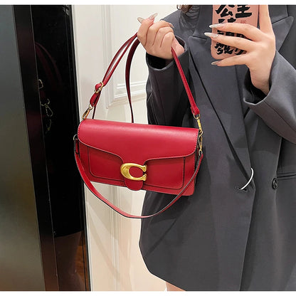 Ladies Leather Handbag Crossbody Bag Elegant Shoulder Strap Classic Design From Famous Designer Luxury Brand