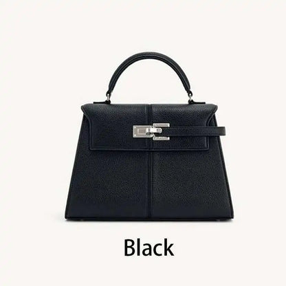 2025 Trapezoidal Leather Women's Bag Versatile Fashion Niche Handbag Top-handle Bags на сумки плечо кожаная sac de luxe femme
