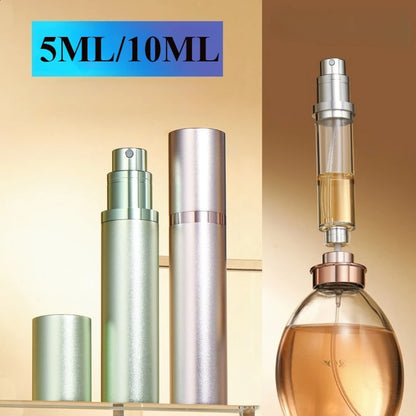 5ml 10ml Mini Bottom Filling Perfume Spray Dispenser Bottles Cosmetic Spray Atomizer Portable Refillable Liquid Container Bottle