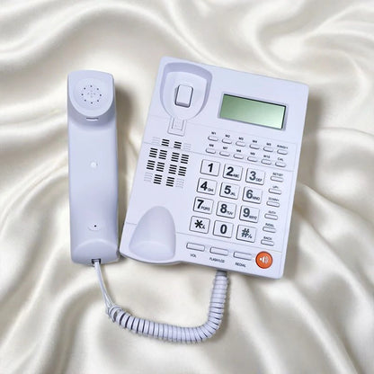 Desk Corded Telephone With Display For Home/Hotel/Office Support Music On Hold Landline Phone Corded B