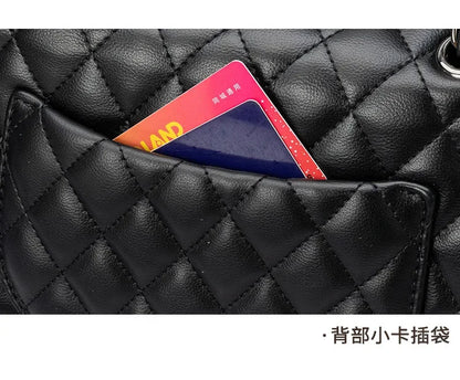 Ladies Leather Crossbody Bag Shoulder Handbag Messenger Tote Luxury Designer Brand Women's Classic Elegant Popular