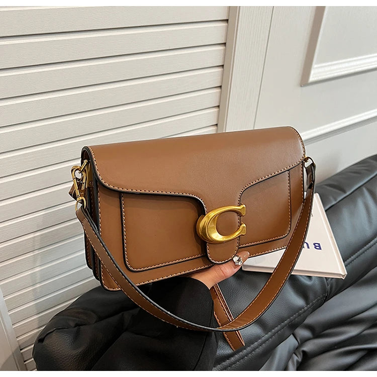 Ladies Leather Handbag Crossbody Bag Elegant Shoulder Strap Classic Design From Famous Designer Luxury Brand