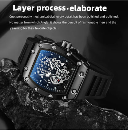 Foreign Trade Watch Large Dial For Men Quartz Waterproof Sport Square Luminous Watch For Men