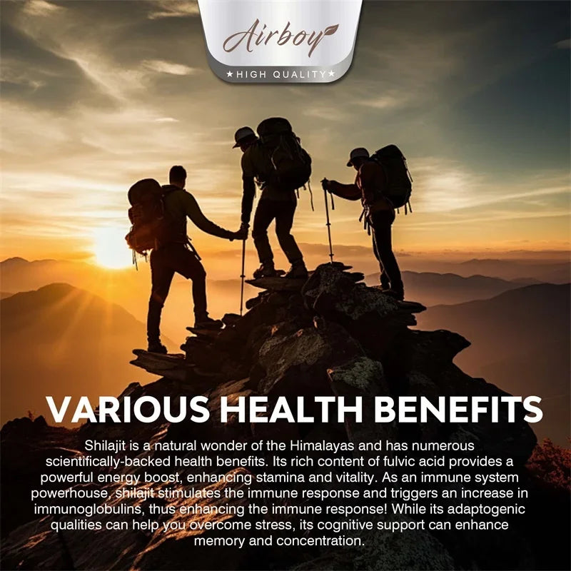 Shilajit - Energy Boost, Enhanced Performance, Promote Heart and Blood Circulation Health