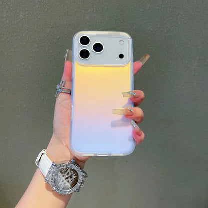 NEW For Iphone 17 Pro Max Laser Color-Changing Matte Phone Case 17Pro Magnetic Cover 17Air Gradient Colors cases Sun Set Sky