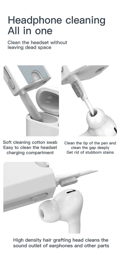 20/1 Digital Cleaning Kit Phone Camera Laptop keyboard Cleaning brush key Screen cleaner Dust Collector Christmas gift