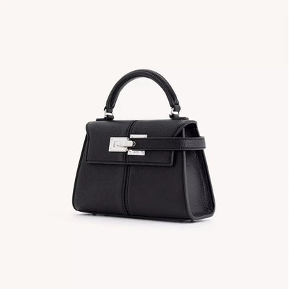 2025 Trapezoidal Leather Women's Bag Versatile Fashion Niche Handbag Top-handle Bags на сумки плечо кожаная sac de luxe femme