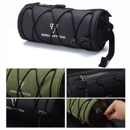 2L 5L Bike Handlebar Bag, Bicycle Front Bag Shoulder Bag Storage Bag with Shoulder Strap for Road Mountain Bike Cycling Travel