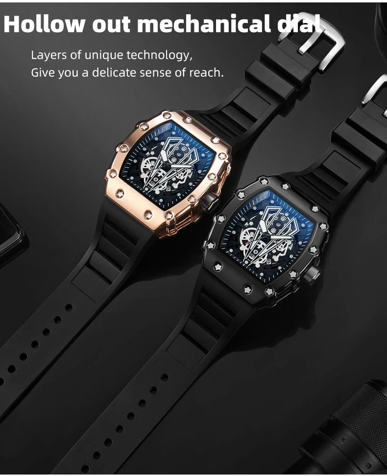 Foreign Trade Watch Large Dial For Men Quartz Waterproof Sport Square Luminous Watch For Men